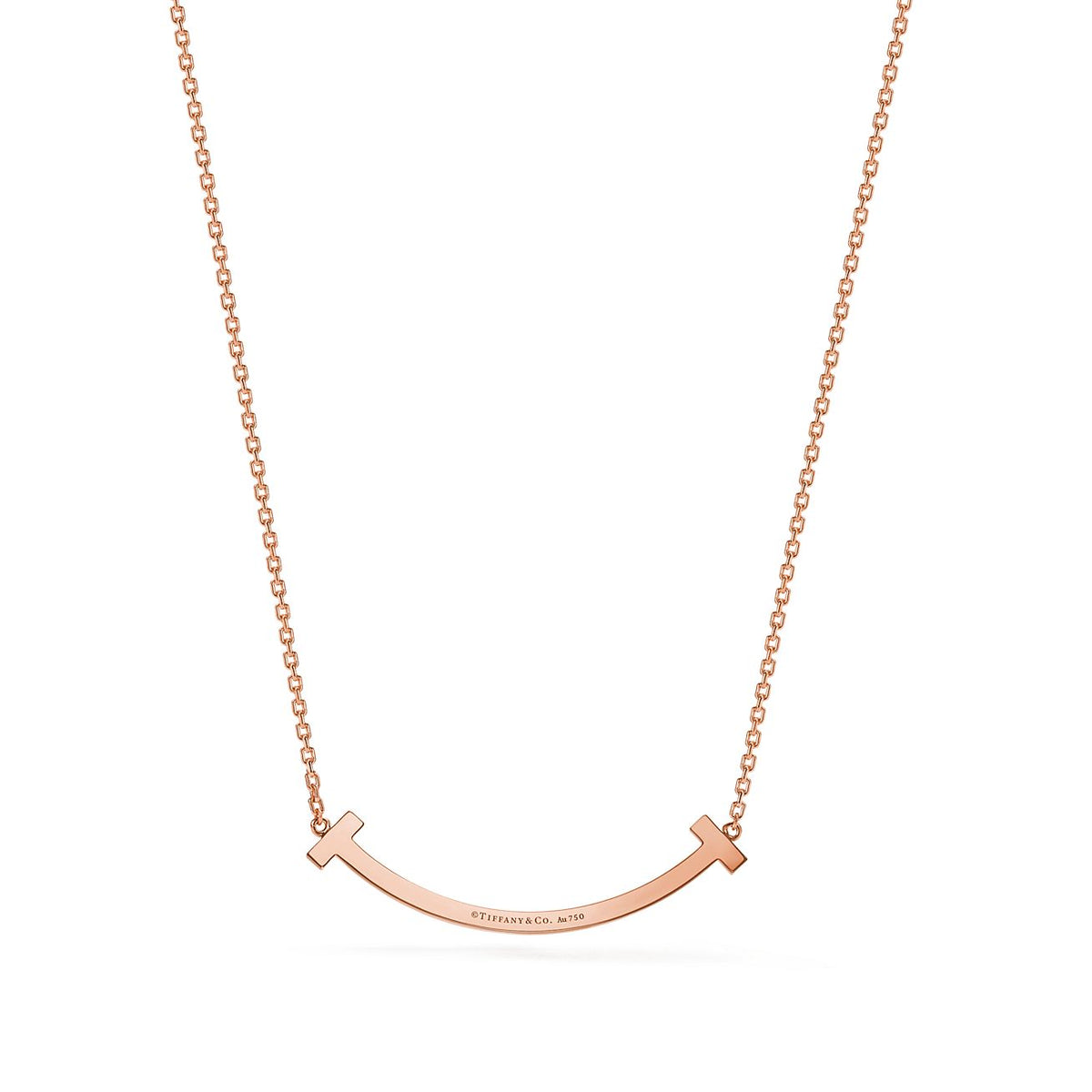 18K Tiffany Medium Diamond Pendant Necklace
