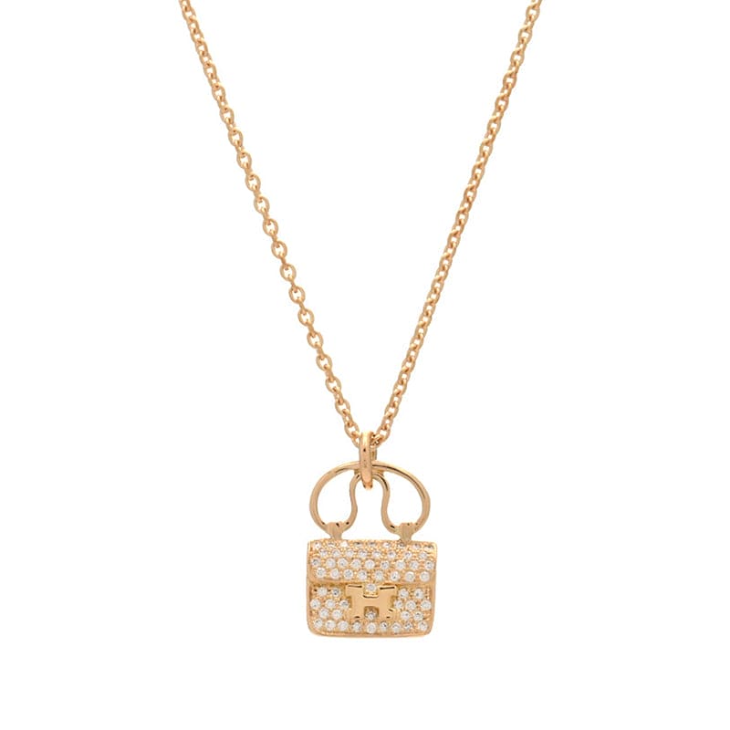 18K Amulettes Constance Pendant Hermes Necklace