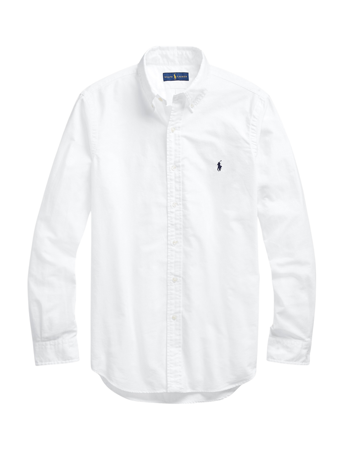RALPH LAUREN Slim Fit Garment-Dyed Oxford Shirt White