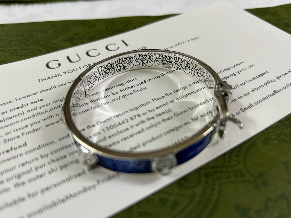 Double Gucci Garden Blue Bracelet